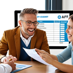 **Image:** A split-screen: On one side, a person looking stressed and overwhelmed by paperwork. On the other, a confident financial advisor (with an AFP designation visible in the background, perhaps on a certificate) calmly advising a happy couple reviewing their comprehensive financial plan on a tablet. **Keywords:** Financial planning, stress, confidence, AFP certification, holistic advice, happy clients, career advancement.