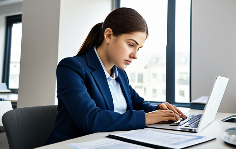 Focused Study Session**

A young professional woman fully clothed in modest business attire, diligently studying with textbooks and practice questions spread across a desk, safe for work, appropriate content, professional environment, a laptop displaying a financial planning software interface in the background, well-lit room, perfect anatomy, correct proportions, natural pose, family-friendly, high resolution, detailed, professional photograph.

**