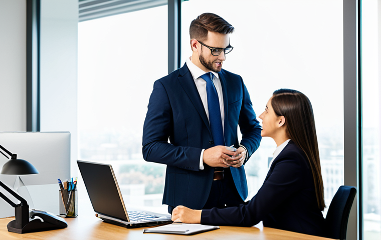 **

"A confident financial advisor in a modern, well-lit office, fully clothed in professional attire, consulting with a young professional couple. The scene emphasizes trust and expertise. Safe for work, appropriate content, perfect anatomy, natural proportions, family-friendly, high-quality rendering."

**