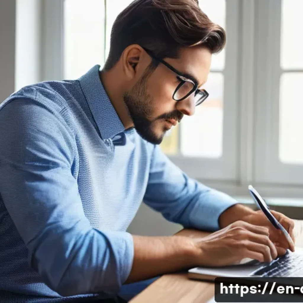 AFP 시험 과목별 학습법 - **Prompt:** "A highly focused individual, late 20s to early 30s, dressed in smart casual attire (e.g...