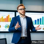 자산관리사 자격증의 가치와 전망 - A professional financial planner in a modern office setting, wearing business attire and glasses, co...